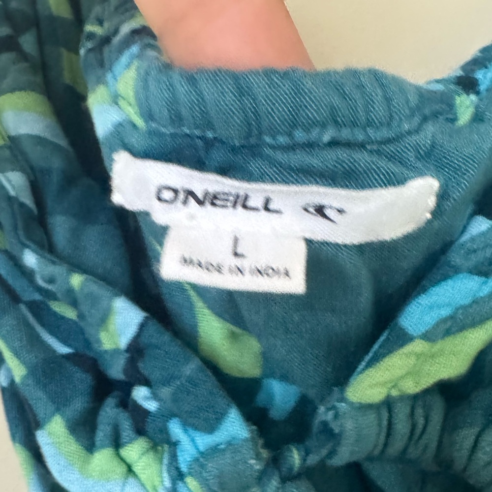 O'Neill Teal Backless Maxi Dress Halter Beach Cute Dress #003 - Picture 7 of 7